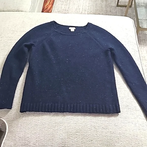 J. Crew Lambs Wool Sweater black small