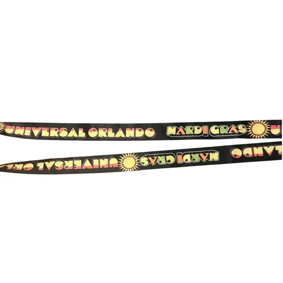 Universal Studios Orlando Mardi Gras Neoprene Drink Holder Lanyard Retired