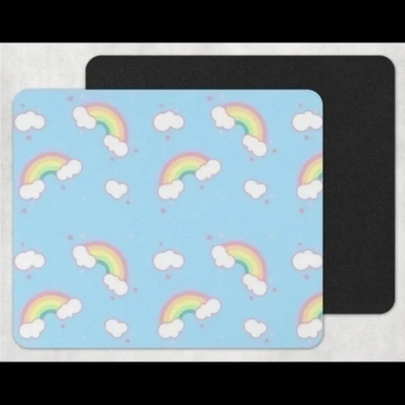 Blue Rainbow Mouse Pad
