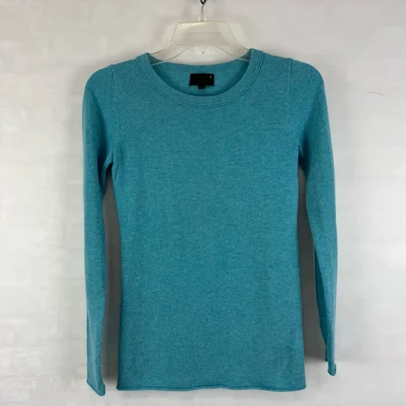 J.Crew Collection Italian Cashmere Sweater Light‎ Blue Women’s XXS