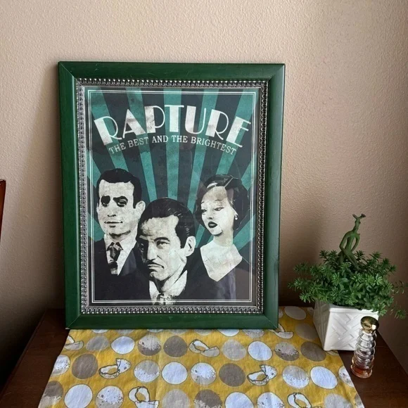 Green framed Bioshock 2 Rapture poster