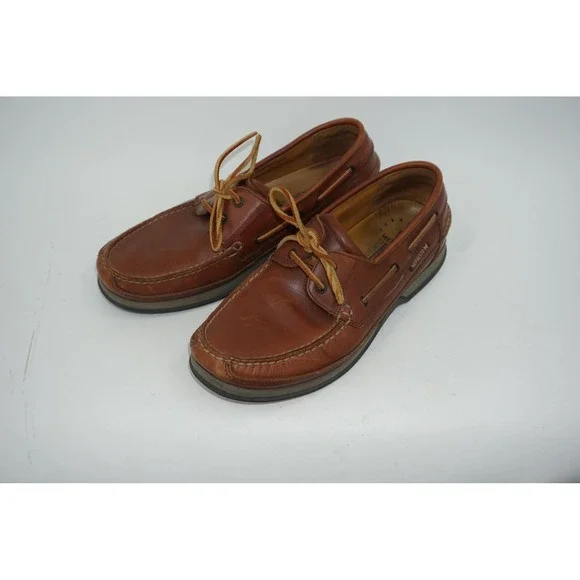 Mephisto Spinnaker Boat Shoes Mens Size‎ 11 Brown Leather Lace Up Casual