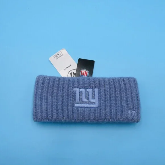 '47 Brand New York Giants‎ Winter Headband Womens NBA Basketball Blue Sweatband