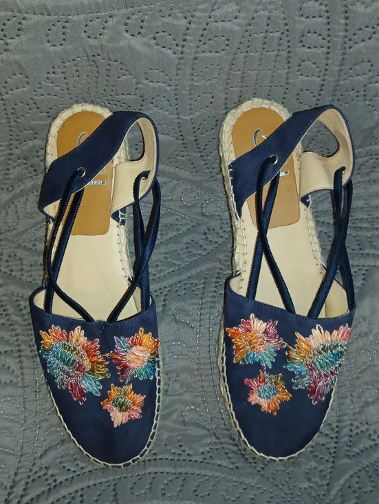 Kanna Tropical Wedge Espadrilles Womens 11 Resortwear Vacation Cruise Summer