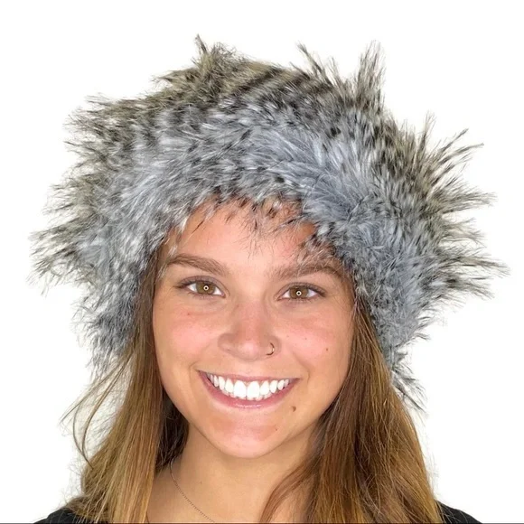 Faux Fur Warm Ear Wrap HeadWrap Must Have so cute. One size fits most.