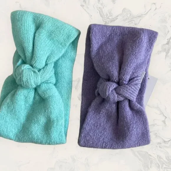 NWT BP.Set of Two Women’s Head Wrap - Purple and Green - one size