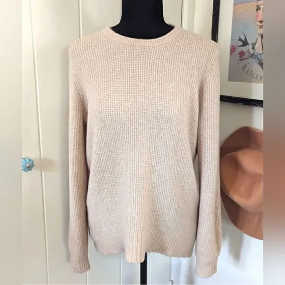 J. Crew Merino Wool Alpaca Sweater S Quiet Luxury Normcore Coastal Grandma