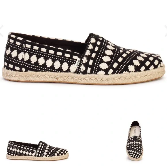 Toms Alpargata Rope Espadrille Slip-On Size 7.5