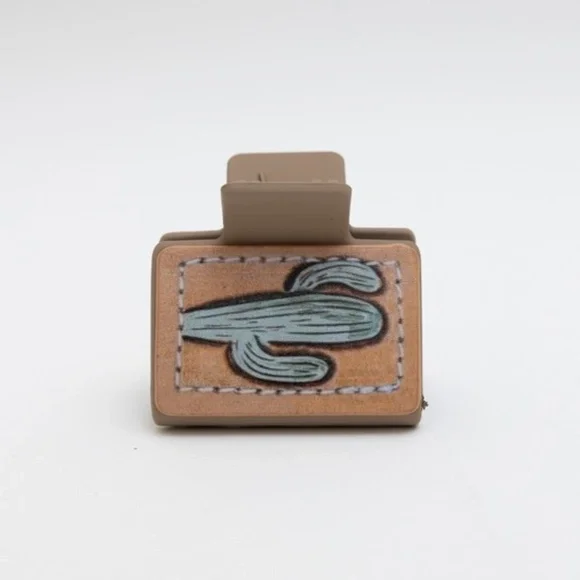 Western Boho CactusPrint Hair Clip Claw