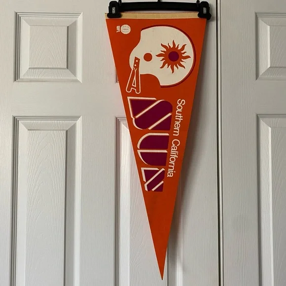 Vintage 1974 Southern California Sun World Football League 30” x  12” Pe…