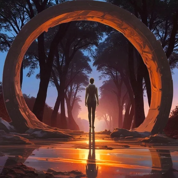 Sunset Portal Art Print