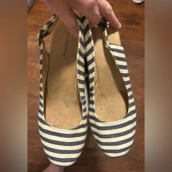 G. H. Bass & Co Black and white Espadrille size 9