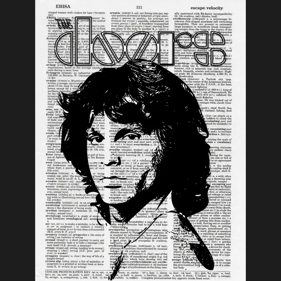 The Doors Music Vintage Dictionary Art Print