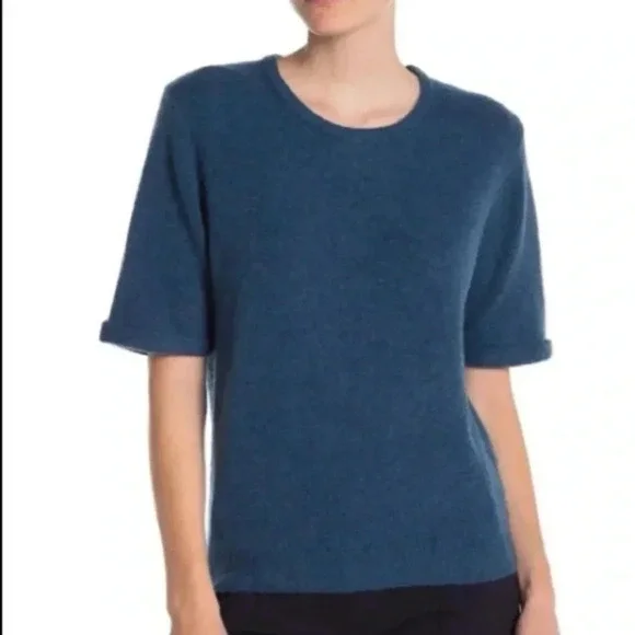 J.Crew Boxy Wool Blend Crew Neck Knit Top