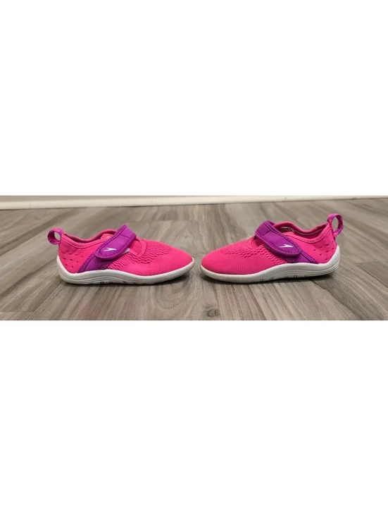 Speedo Water Shoes Pink Purple Kids Swim Beach Pool Shoes Size Medium