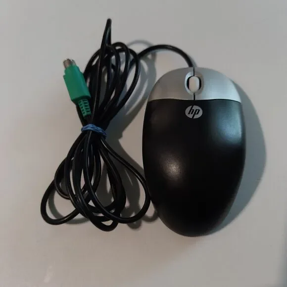 HP 417441-002 Wired Mouse Black PS2 Optical Mouse OEM Scroll Mouse Three Button