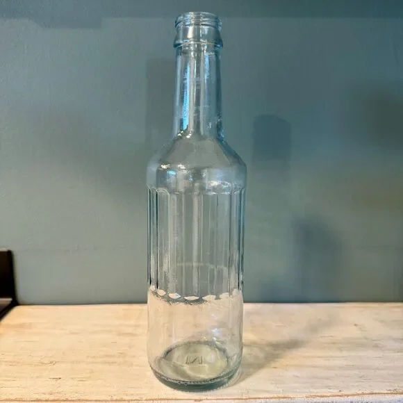 Vintage Clear Glass Empty Zima Alcohol Bottle | Crafts Upcycle Art