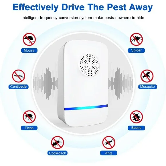 6 pcs Ultrasonic Pest Repeller Electronic Repellent Insects Mice Rat