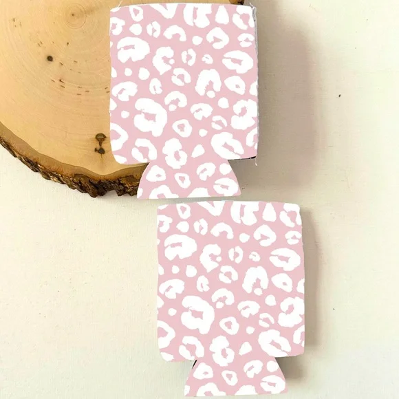 Summery Sublimated Koozies (Leopard Print Pink) BBQ,Beach & Poo…