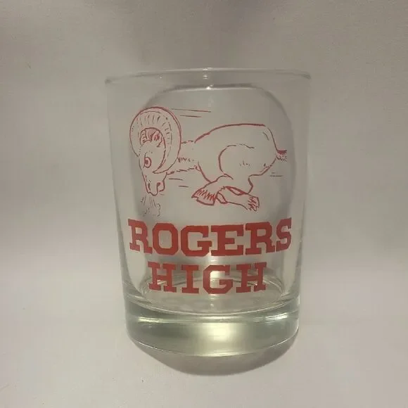 Rogers High Red Bar Glass
