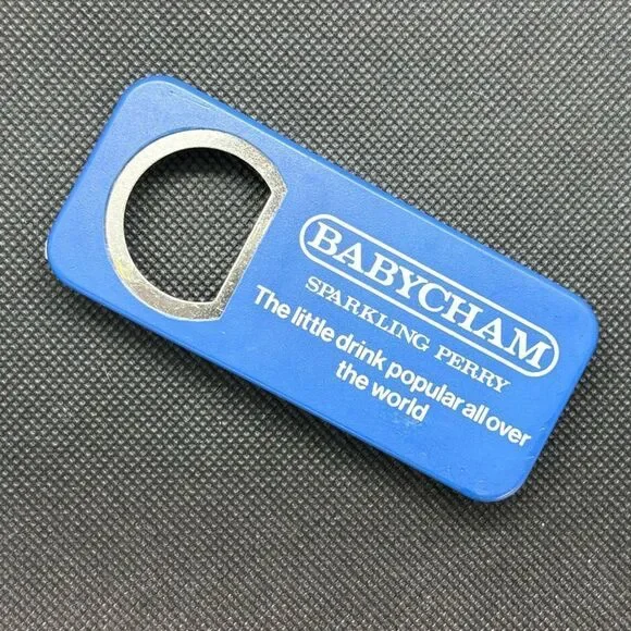 Vintage 70s Blue BABYCHAM Bottle Opener