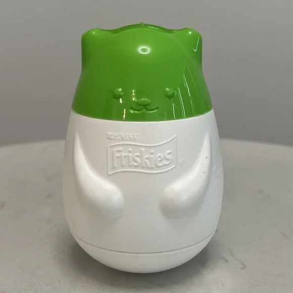 Friskies Purina Pull 'n Play Cat Treat Dispenser Wobbert‎ Wobbles Rolls Toy Only