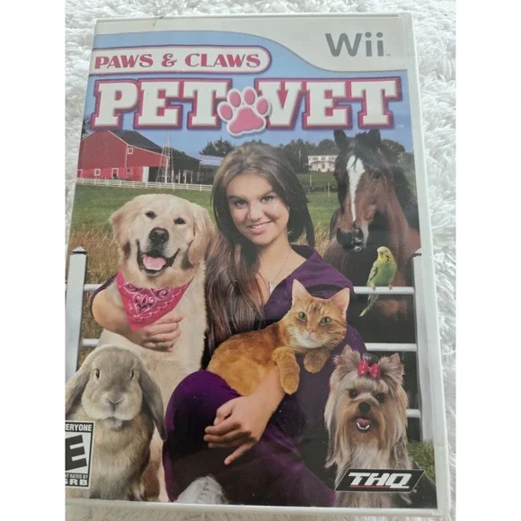 Paws And Claws Pet Vet - Nintendo Wii No Manual,bring back animals to health