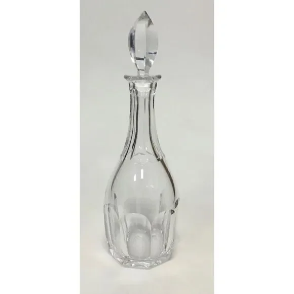 Vintage Val Saint Lambert  Heavy  Crystal Faraday Carafe