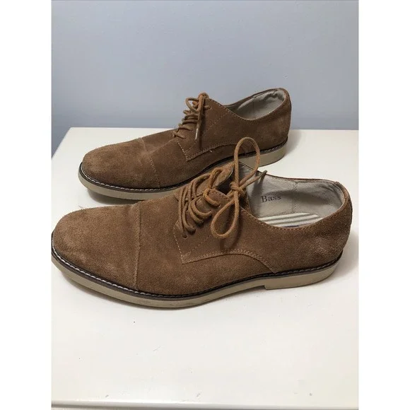 G.H. BASS & Co. of Maine Men's Shoes 9M‎ Brown Suede Cyrus Business Casual