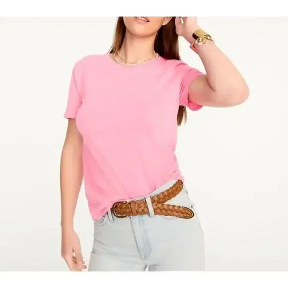 J. Crew Pink Vintage Cotton Crew Neck‎ Tee Size S