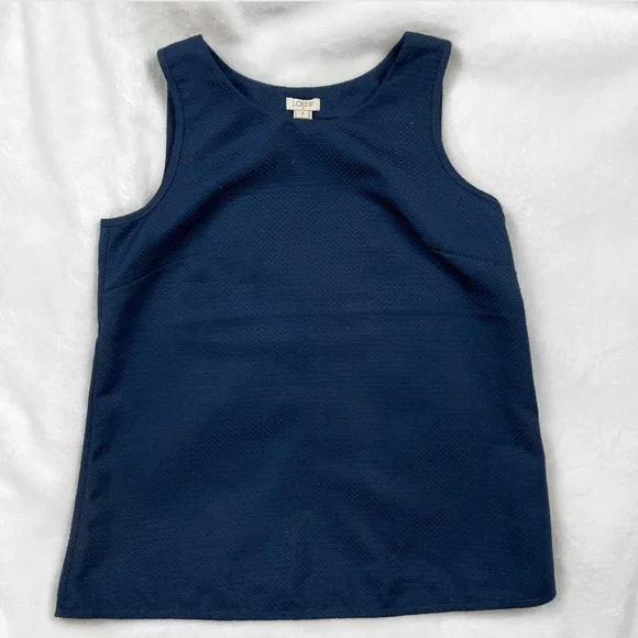 J. Crew Blue Open Back Tank Top Blouse