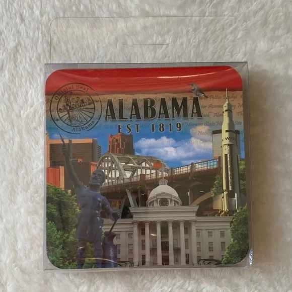 Alabama Souvenir Coasters Set of‎ 4