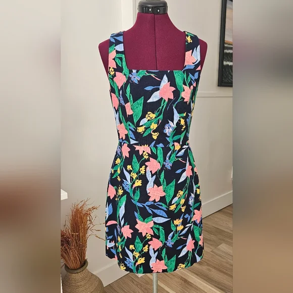 J. Crew Vibrant Floral Mini Dress Size 4