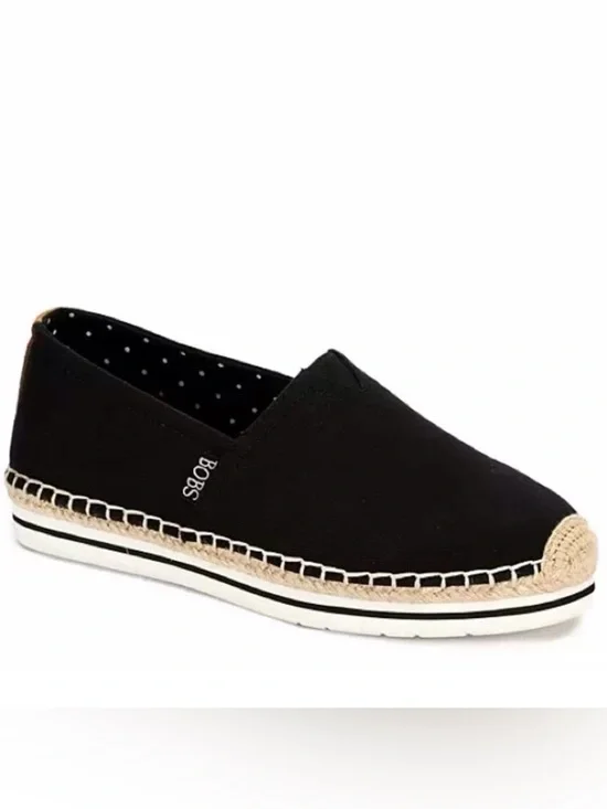 Skechers Black Slip-On Espadrille for Women Size 8.5