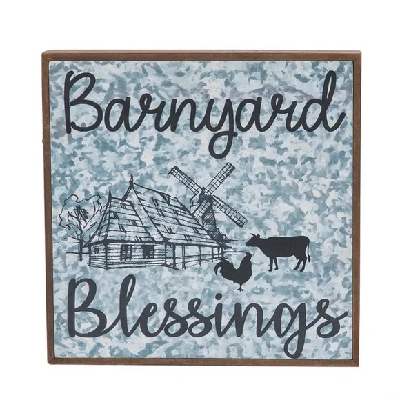 Barnyard Blessings Wall Sign