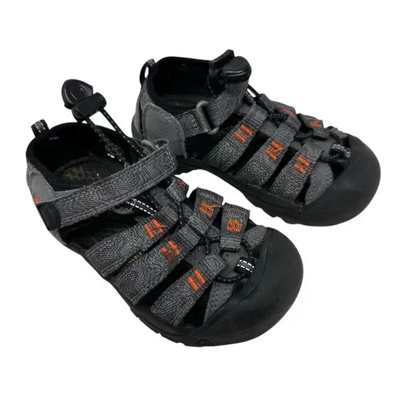 Keen Boys Kids Unisex Orange and Grey Closed Toe Water Shoes Size‎ 10