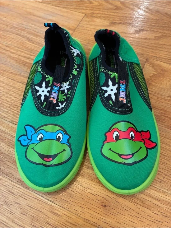 NWOT Ninja Turtle Slip-On Water Shoes