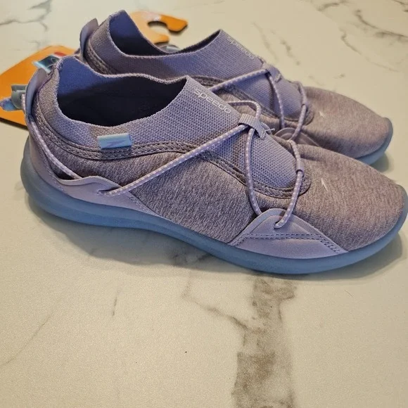 Speedo Aqua Trek Water Shoes Kids Junior Size M 2-3 Lavender Breeze Hawaii NWT