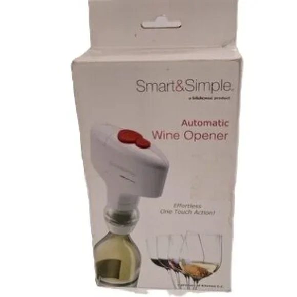 Automatic Wine Opener by Smart and Simple Battery Operated