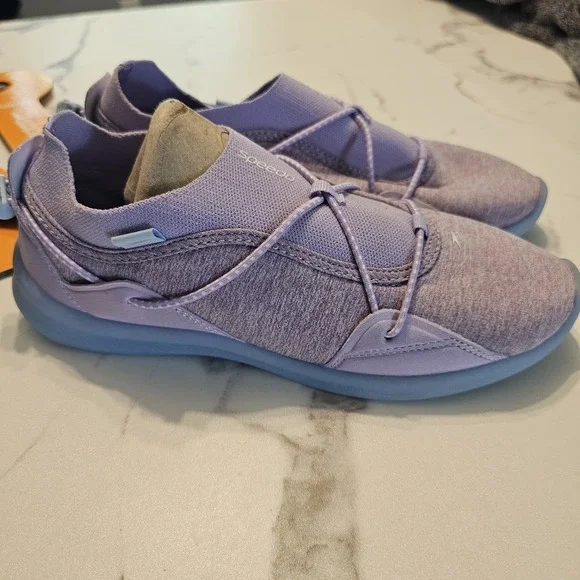Speedo Aqua Trek Water Shoes Kids Junior Size L 4-5 Lavender Breeze Hawaii NWT