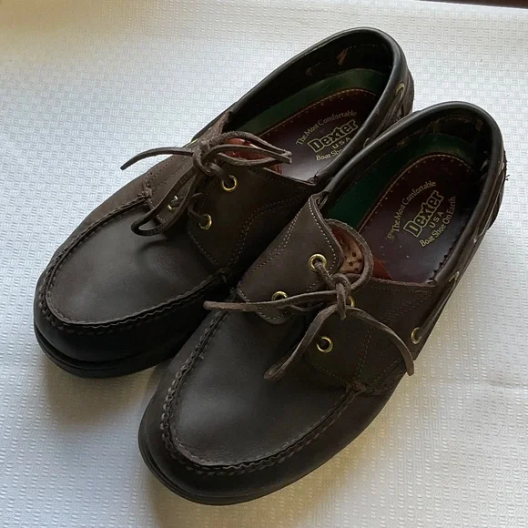 Dexter USA Size 10.5 M Men's Dark Brown Boat Shoes