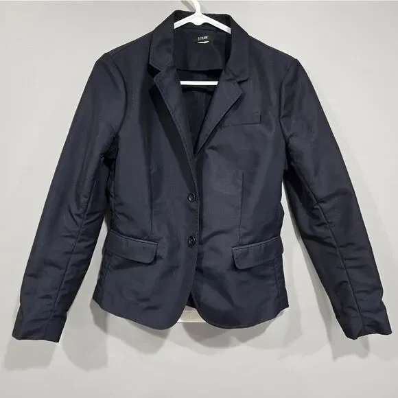 🐢 J. Crew Waterproof Rain Blazer Navy.  🌧️ ☔