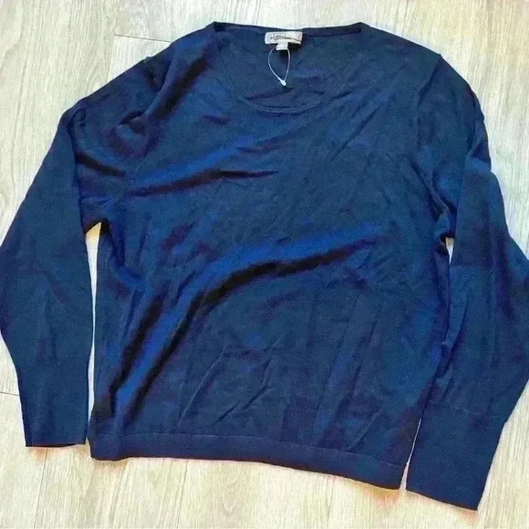 J. Crew Navy Blue Crew Neck Sweater