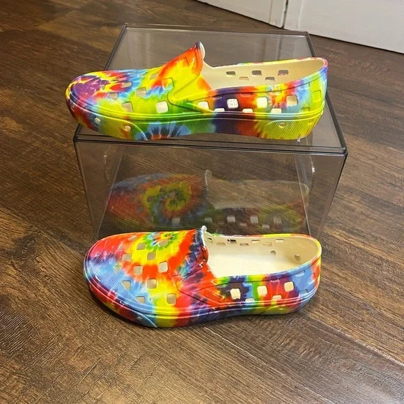 Vans Girls Slip-On TRK Tie Dye Water Shoes Size Girls 4 Multicolor