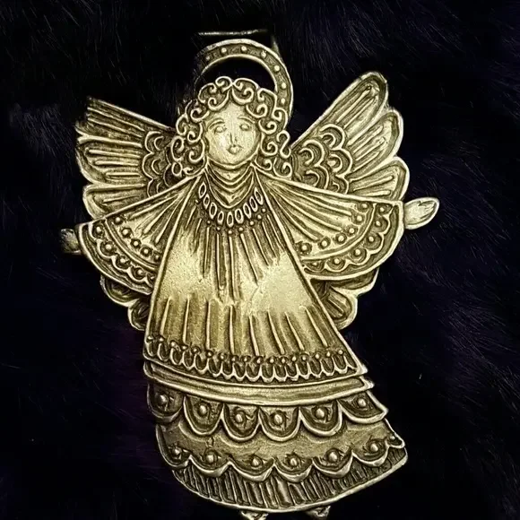 VINTAGE CYNTHIA WEBB‎ PEWTER ANGEL WALL DECOR