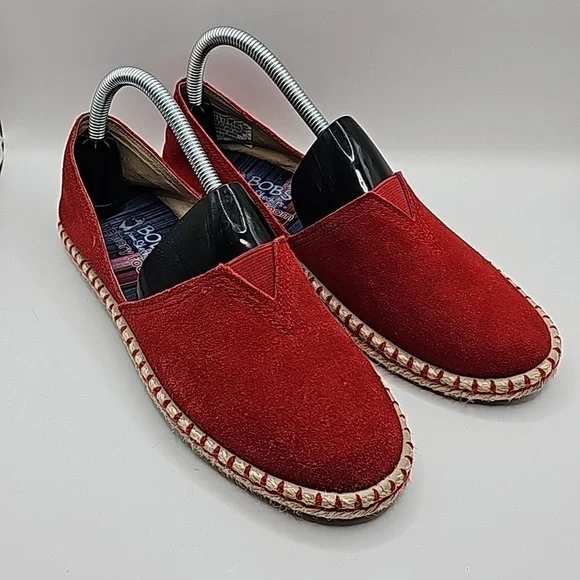 BOBS from skechers  red espadrille flats size 7.5