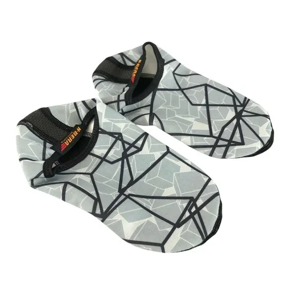 N Bera Toddler Boys Girls Water Shoes Slip On Fabric Lightweight Gray 11/12