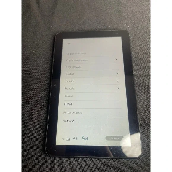 Amazon Fire 7 Tablet 12th Generation Black Model P8AT8Z with Charger Bundle