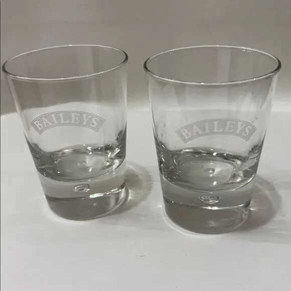 Baileys Liquor Rocks Drinking Dining Home Bar Cocktail Drinking Glasses Set 2