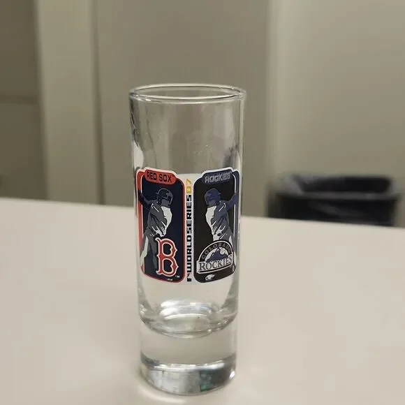 World Series 2007 Boston Red Sox Colorado Rookies Shot Glass